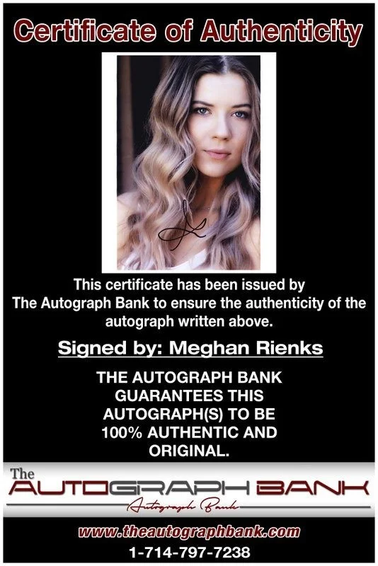 Meghan Rienks — Meghan Rienks authentic signed celebrity 8x10 photo W/Cert Autographed D4, изображение 2