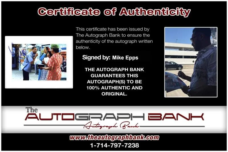 Mike Epps — Mike Epps signed celebrity 8x10 photo W/Certificate (A5), image 2