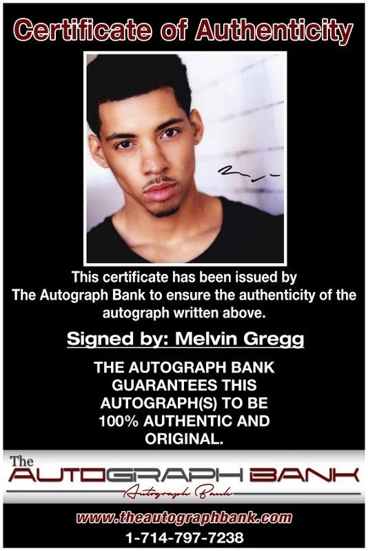 Melvin Gregg — Melvin Gregg authentic signed celebrity 8x10 photo W/Cert Autographed D4, image 2