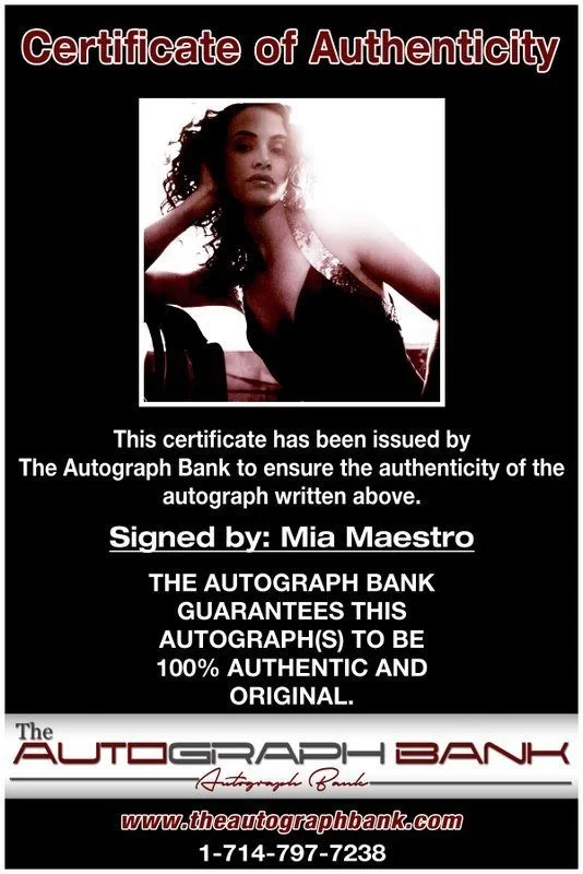Mia Maestro — Mia Maestro authentic signed celebrity 8x10 photo W/Cert Autographed C4, изображение 2