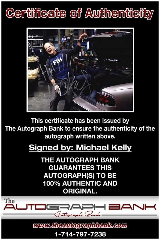 Michael Kelly — Michael Kelly authentic signed celebrity 8x10 photo W/Cert Autographed B0003, изображение 2