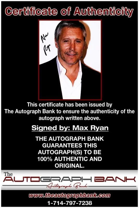 Max Ryan — Max Ryan authentic signed celebrity 8x10 photo W/Certificate Autographed (A4), image 2