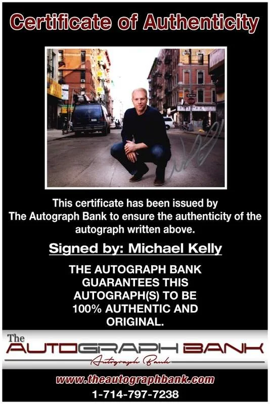Michael Kelly — Michael Kelly authentic signed celebrity 8x10 photo W/Cert Autographed B0011, image 2