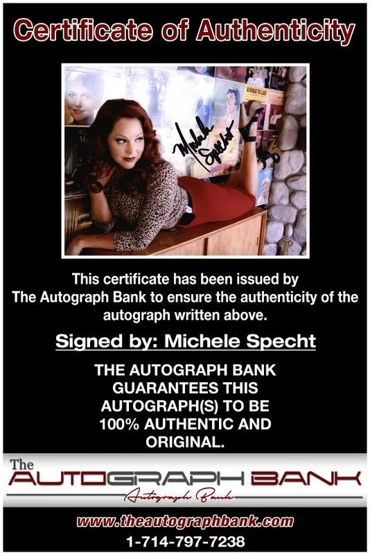 Michele Specht — Michele Specht authentic signed celebrity 8x10 photo W/Cert Autographed D7, изображение 2