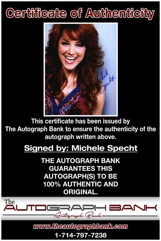 Michele Specht — Michele Specht authentic signed celebrity 8x10 photo W/Cert Autographed D6, image 2