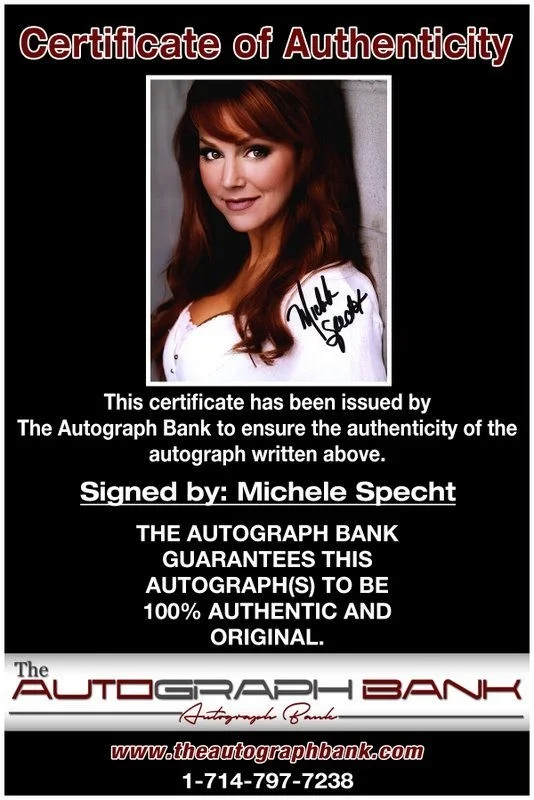 Michele Specht — Michele Specht authentic signed celebrity 8x10 photo W/Cert Autographed D8, изображение 2