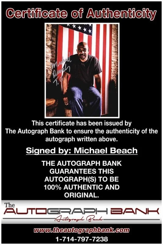 Michael Beach — Michael Beach authentic signed celebrity 8x10 photo W/Cert Autographed D1, image 2