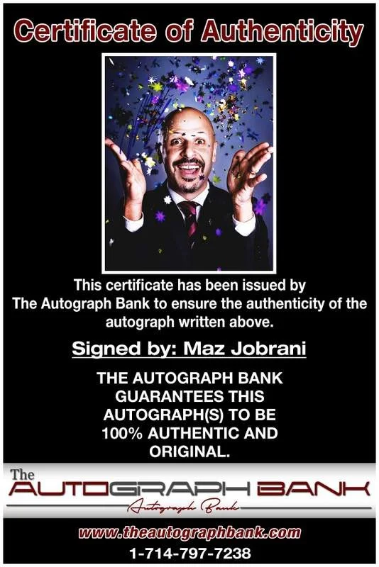 Maz Jobrani — Maz Jobrani authentic signed celebrity 8x10 photo W/Cert Autographed A3, image 2