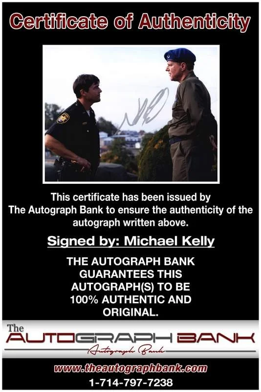 Michael Kelly — Michael Kelly authentic signed celebrity 8x10 photo W/Cert Autographed B0012, изображение 2