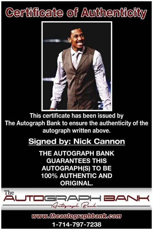 Nick Cannon — Nick Cannon authentic signed celebrity 8x10 photo W/Cert Autographed D11, изображение 2
