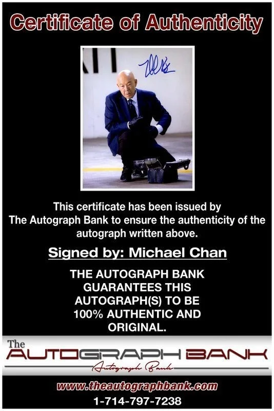 Michael Chan — Michael Chan authentic signed celebrity 8x10 photo W/Cert Autographed C3, image 2