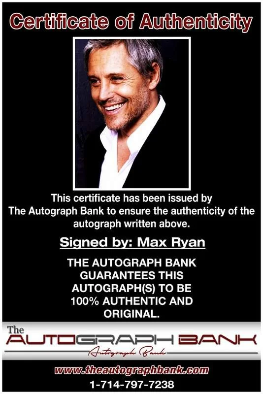 Max Ryan — Max Ryan authentic signed celebrity 8x10 photo W/Certificate Autographed (A2), image 2