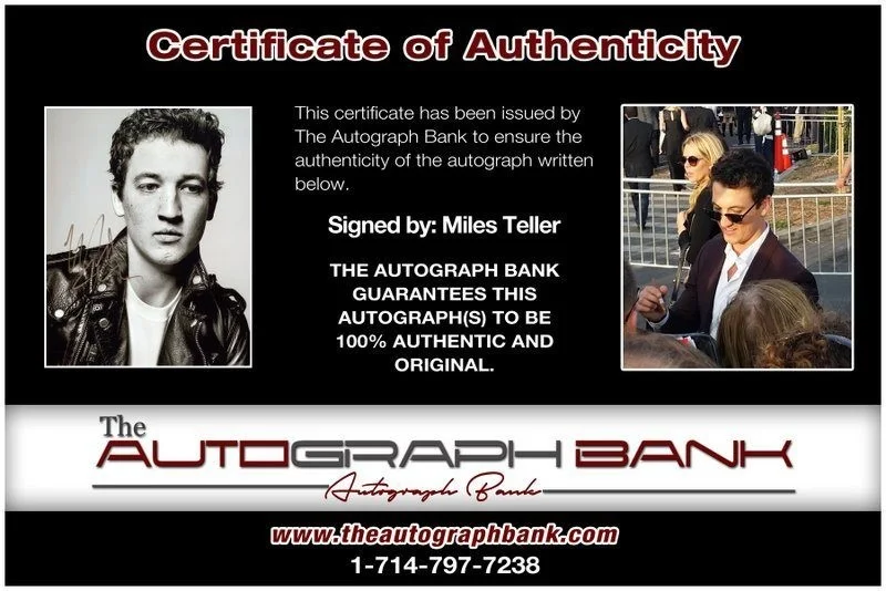 Miles Teller — Miles Teller authentic signed celebrity 8x10 photo W/Cert Autographed C3, image 2