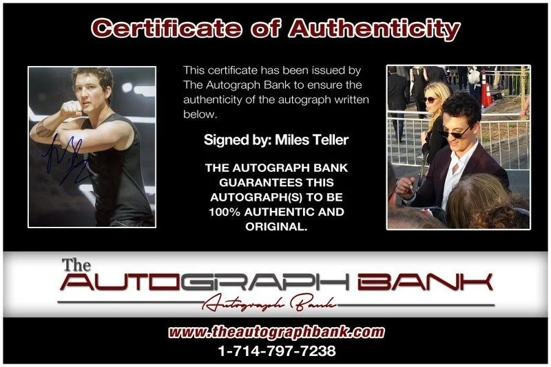 Miles Teller — Miles Teller authentic signed celebrity 8x10 photo W/Cert Autographed C4, image 2