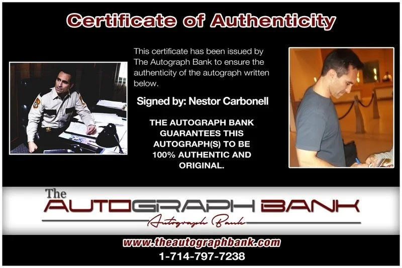 Nestor Carbonell — Nestor Carbonell authentic signed celebrity 8x10 photo W/Cert Autographed D2, image 2