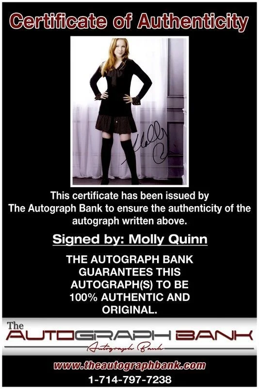 Molly Quinn — Molly Quinn authentic signed celebrity 8x10 photo W/Cert Autographed C2, изображение 2