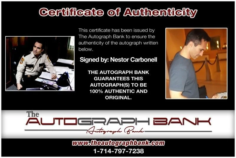 Nestor Carbonell — Nestor Carbonell authentic signed celebrity 8x10 photo W/Cert Autographed C1, image 2
