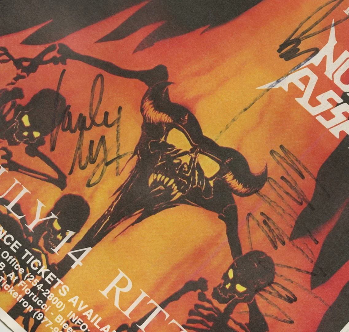 Samhain autographed gig poster Glenn Danzig, Eerie Von and London May, изображение 2