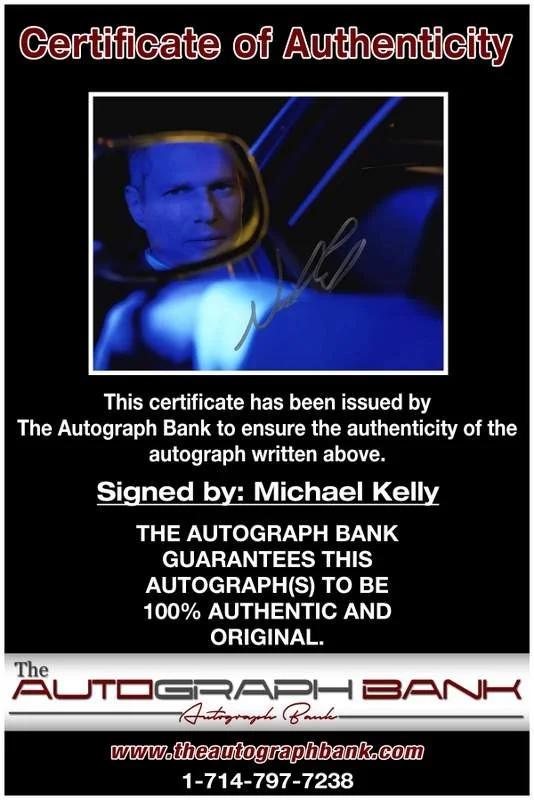 Michael Kelly — Michael Kelly authentic signed celebrity 8x10 photo W/Cert Autographed B0010, image 2