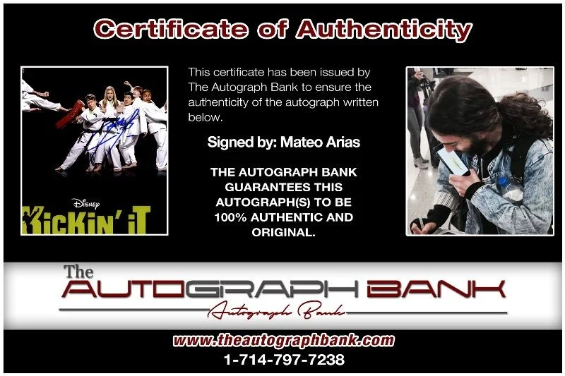 Mateo Arias — Mateo Arias authentic signed celebrity 8x10 photo W/Cert Autographed 2616a, image 2