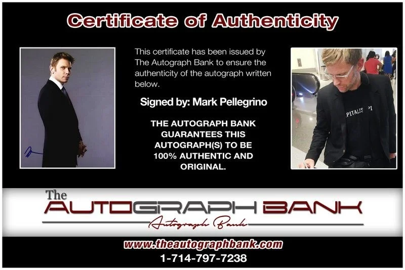 Mark Pellegrino — Mark Pellegrino authentic signed celebrity 8x10 photo W/Cert Autographed D3, image 2