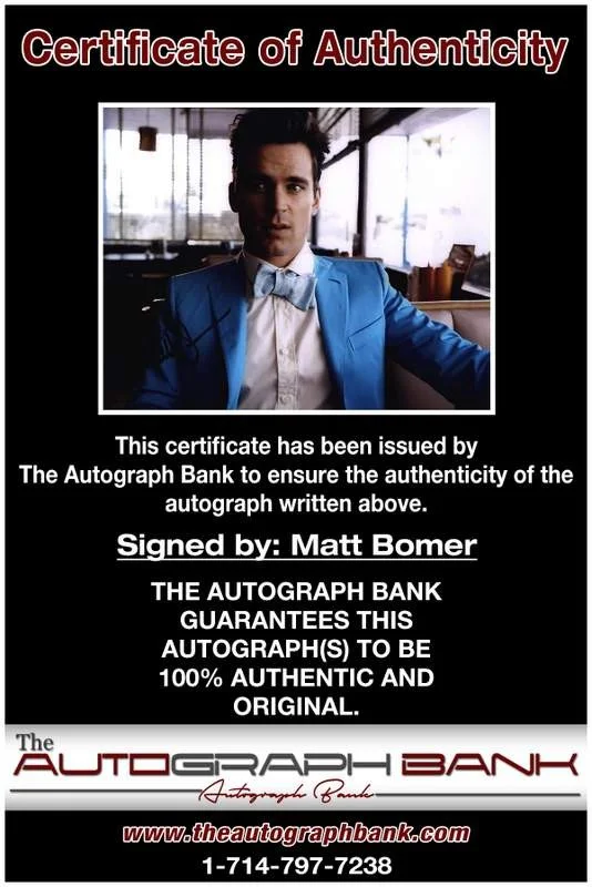 Matt Bomer — Matt Bomer authentic signed celebrity 8x10 photo W/Cert Autographed A0002, изображение 2