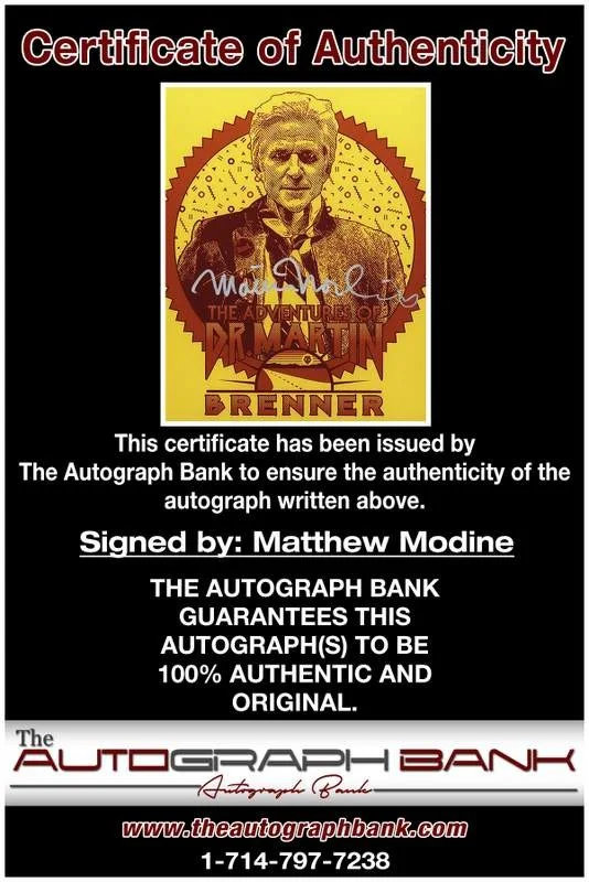 Matthew Modine — Matthew Modine authentic signed celebrity 8x10 W/Certificate Autographed (A0001), image 2