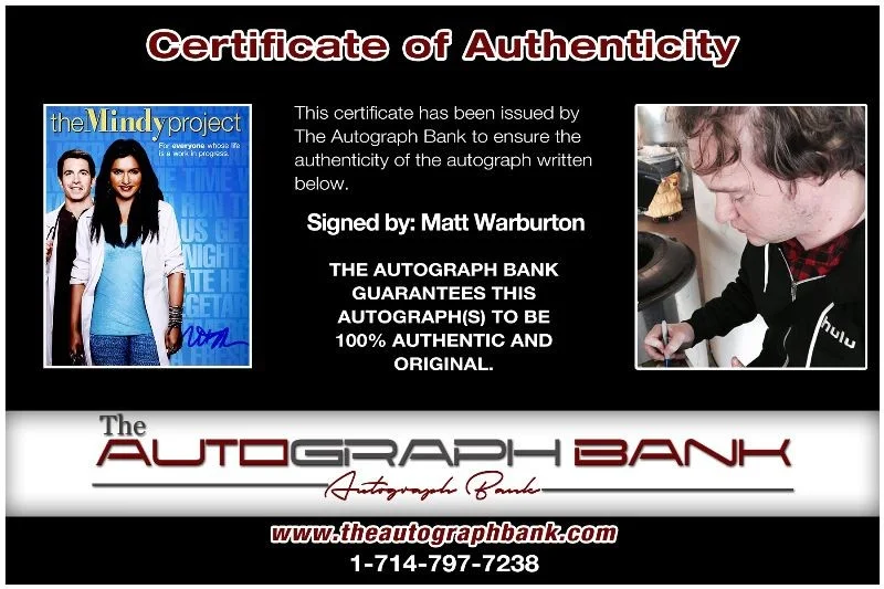 Matt Warburton — Matt Warburton authentic signed celebrity 8x10 photo W/Cert Autographed 2716i, изображение 2