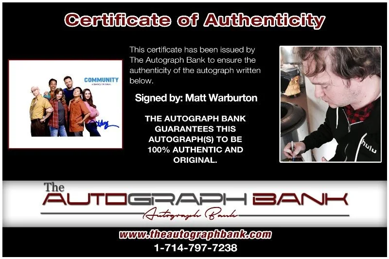 Matt Warburton — Matt Warburton authentic signed celebrity 8x10 photo W/Cert Autographed 2616b, изображение 2