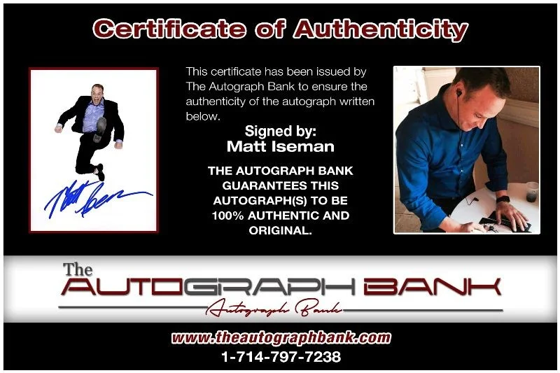 Matt Iseman — Matt Iseman American Ninja Warrior authentic signed 8x10 photo |CERT 125a1, image 2