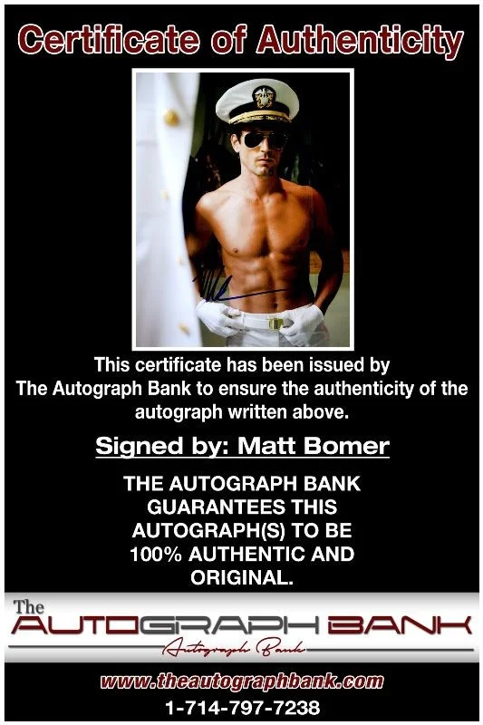 Matt Bomer — Matt Bomer authentic signed celebrity 8x10 photo W/Cert Autographed 2616b, image 2