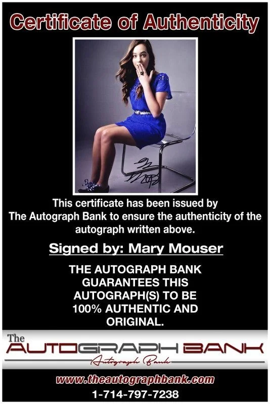 Mary Mouser — Mary Mouser authentic signed celebrity 8x10 photo W/Cert Autographed D3, image 2