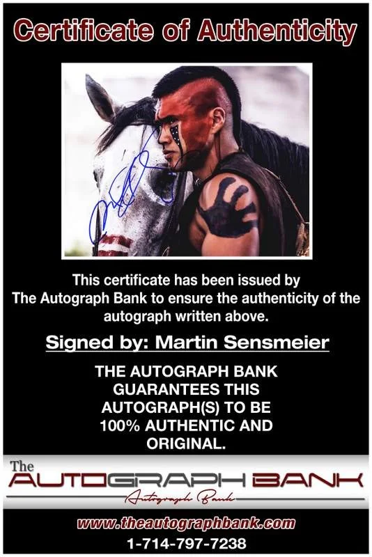 Martin Sensmeier — Martin Sensmeier authentic signed celebrity 8x10 W/Cert Autographed A0007, image 2