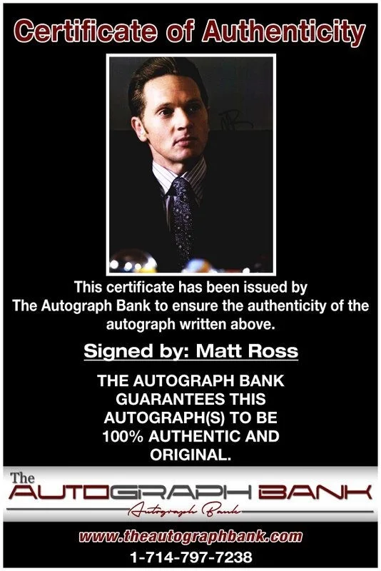 Matt Ross — Matt Ross authentic signed celebrity 8x10 photo W/Certificate Autographed (D3), изображение 2