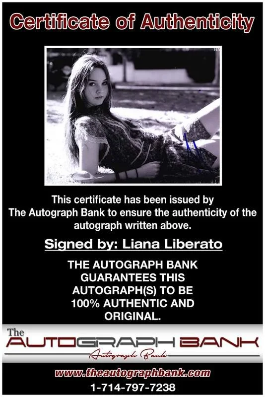 Liana Liberato — Liana Liberato authentic signed celebrity 8x10 photo W/Cert Autographed A0017, image 2