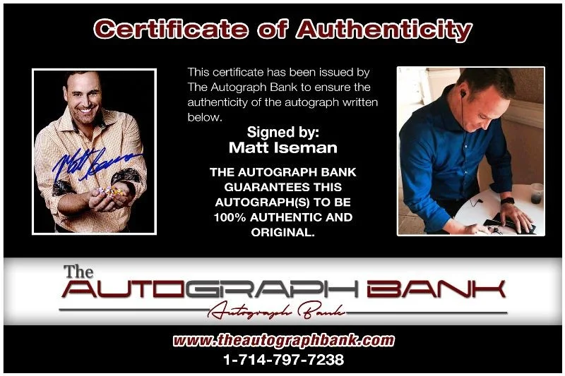 Matt Iseman — Matt Iseman American Ninja Warrior authentic signed 8x10 photo |CERT 125h1, image 2