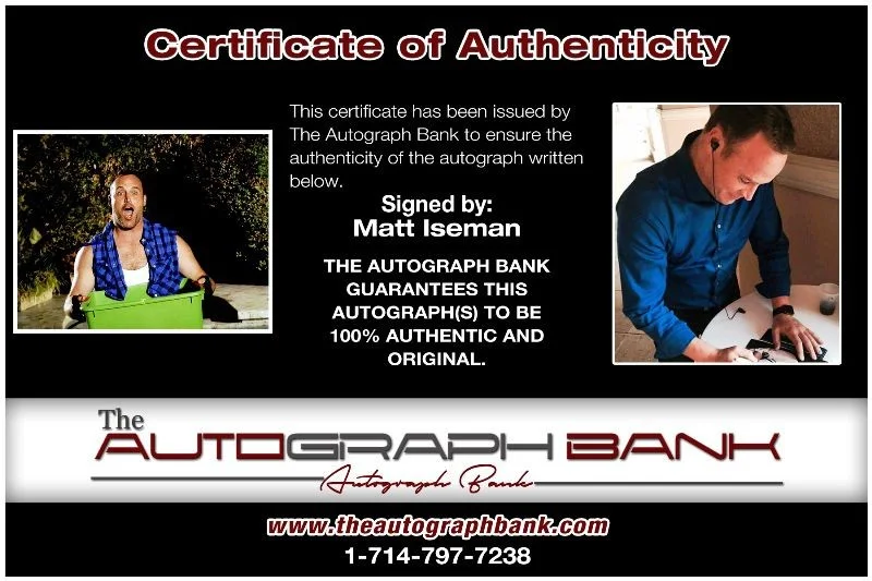 Matt Iseman — Matt Iseman American Ninja Warrior authentic signed 8x10 photo |CERT 125j1, изображение 2