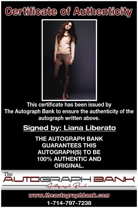Liana Liberato — Liana Liberato authentic signed celebrity 8x10 photo W/Cert Autographed A0004, image 2