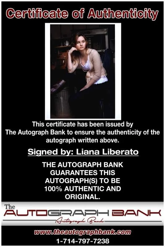 Liana Liberato — Liana Liberato authentic signed celebrity 8x10 photo W/Cert Autographed A0020, image 2