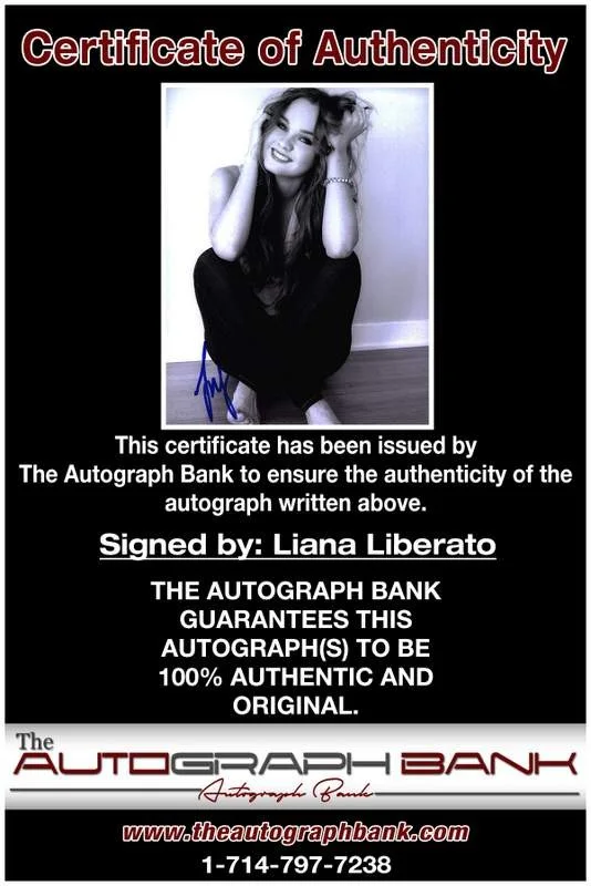 Liana Liberato — Liana Liberato authentic signed celebrity 8x10 photo W/Cert Autographed A0011, image 2