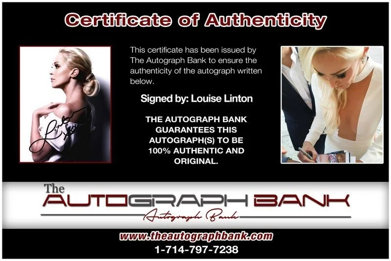 Louise Linton — Louise Linton authentic signed celebrity 8x10 photo W/Cert Autographed D1, изображение 2