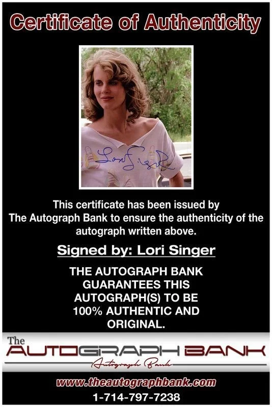 Lori Singer — Lori Singer authentic signed celebrity 8x10 photo W/Cert Autographed C2, image 2
