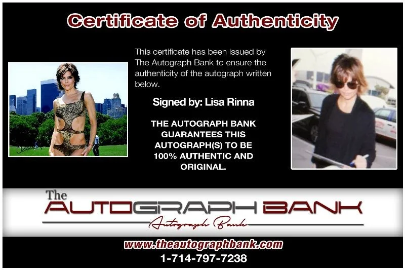 Lisa Rinna — Lisa Rinna authentic signed celebrity 8x10 photo W/Cert Autographed 2616e, image 2