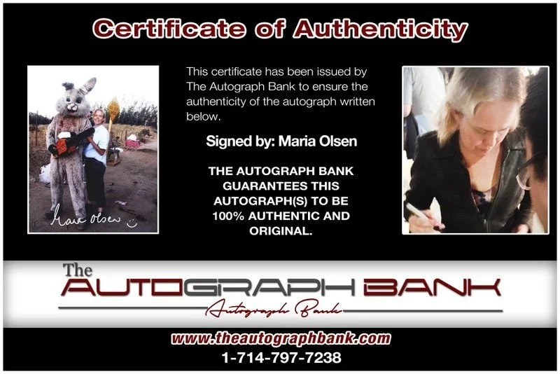 Maria Olsen — Maria Olsen authentic signed celebrity 8x10 photo W/Cert Autographed D4, изображение 2