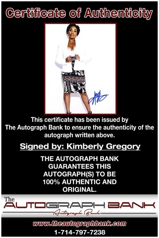 Kimberly Gregory — Kimberly Gregory authentic signed celebrity 8x10 photo W/Cert Autographed D4, изображение 2