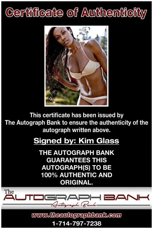 Kim Glass — Kim Glass authentic signed celebrity 8x10 photo W/Cert Autographed C10, изображение 2