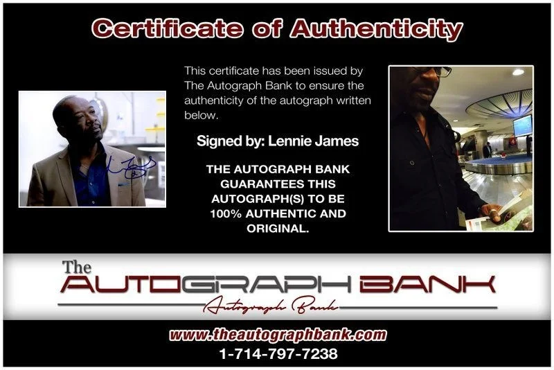 Lennie James — Lennie James authentic signed celebrity 8x10 photo W/Cert Autographed C4, изображение 2