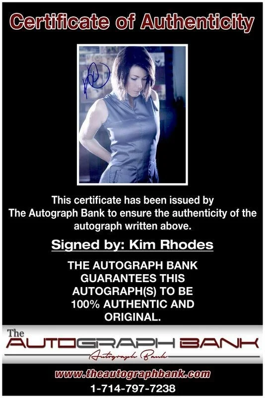Kim Rhodes — Kim Rhodes authentic signed celebrity 8x10 photo W/Cert Autographed C2, изображение 2