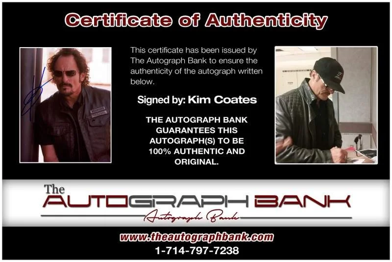 Kim Coates — Kim Coates authentic signed celebrity 8x10 photo W/Cert Autographed A19, изображение 2