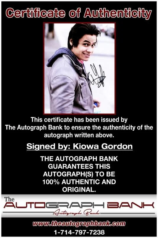 Kiowa Gordon — Kiowa Gordon authentic signed celebrity 8x10 photo W/Cert Autographed A5, image 2